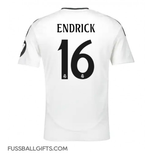 Real Madrid Endrick #16 Fußballbekleidung Heimtrikot 2024-25 Kurzarm